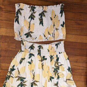 Lemon two piece outfit